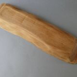 Large solid wood bowl, hand carved