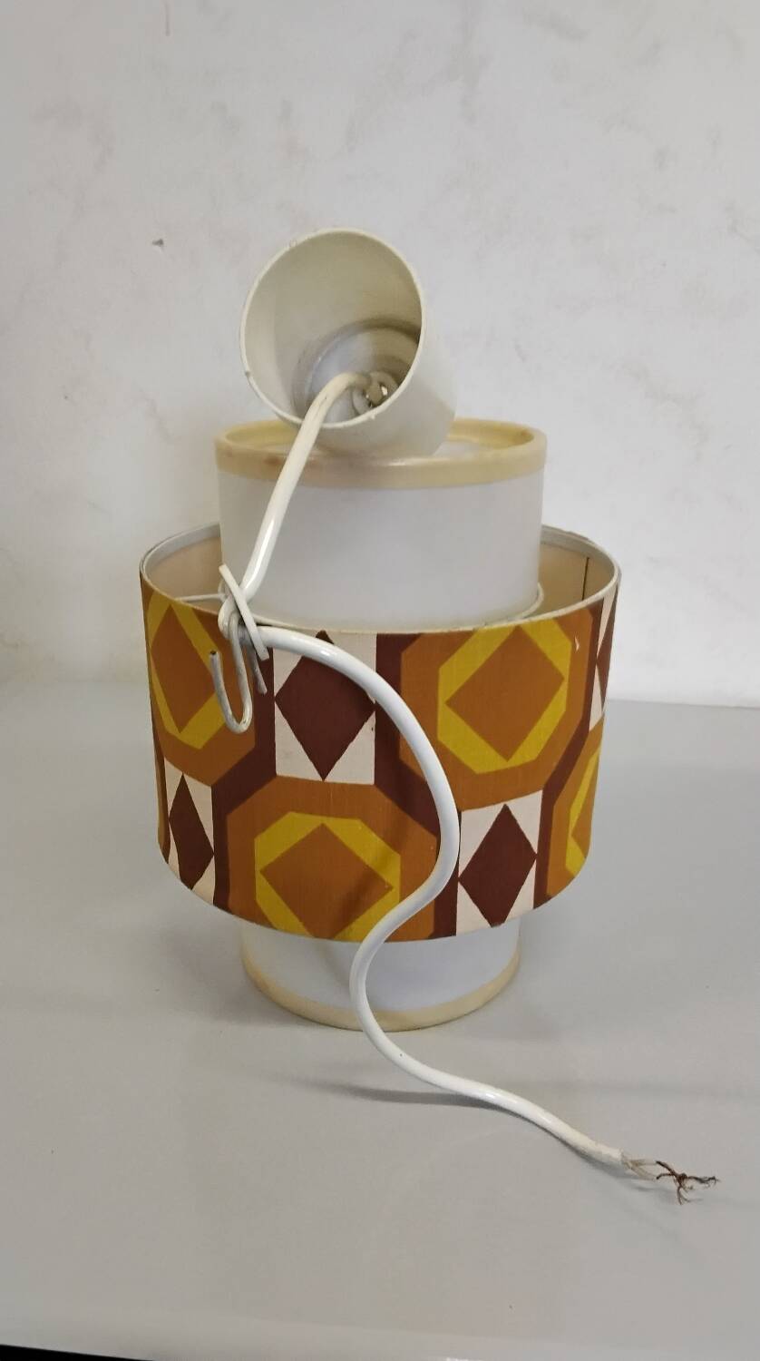 Pair of vintage 1970s chandeliers/pendant lights