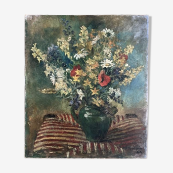 Impressionist bouquet table