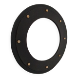 Modernist design leather mirror from the 40s