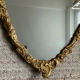 Miroir ancien en bois doré