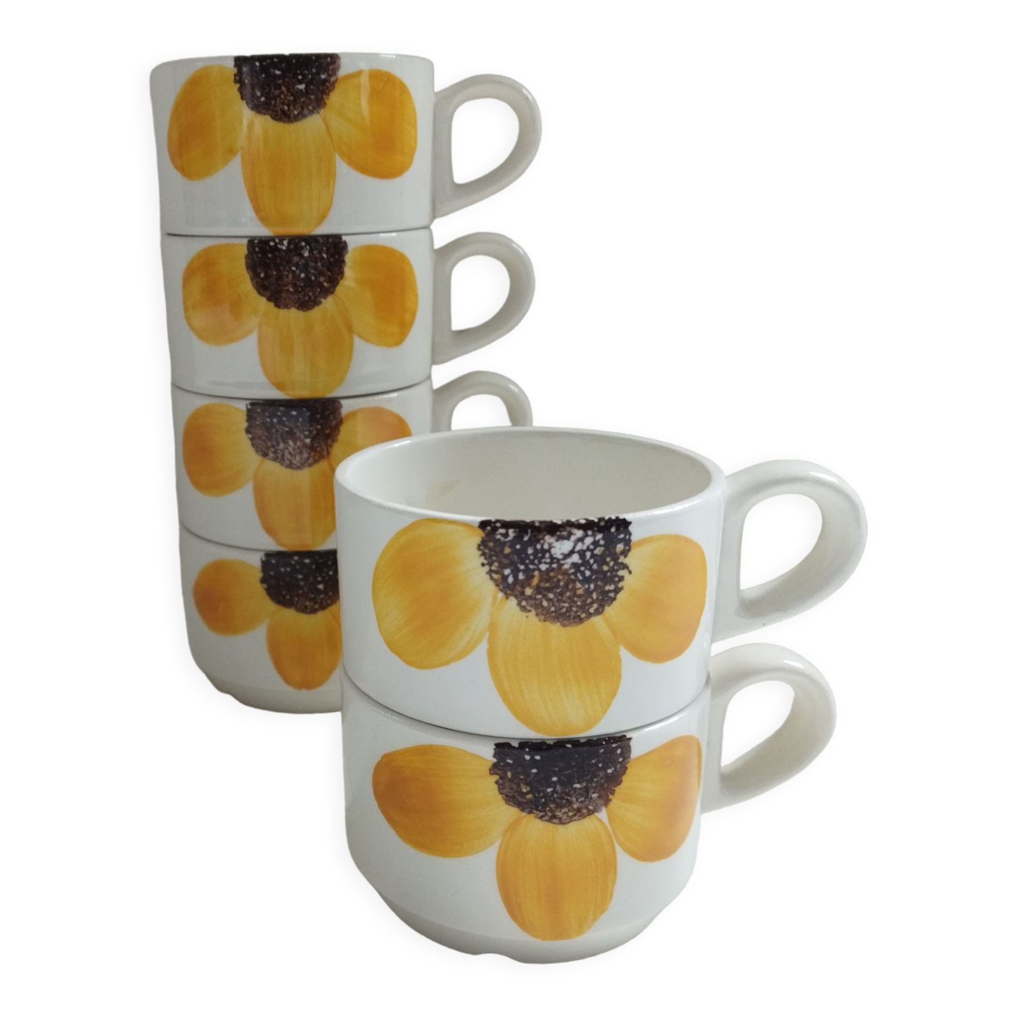 6 vintage cups 1970s