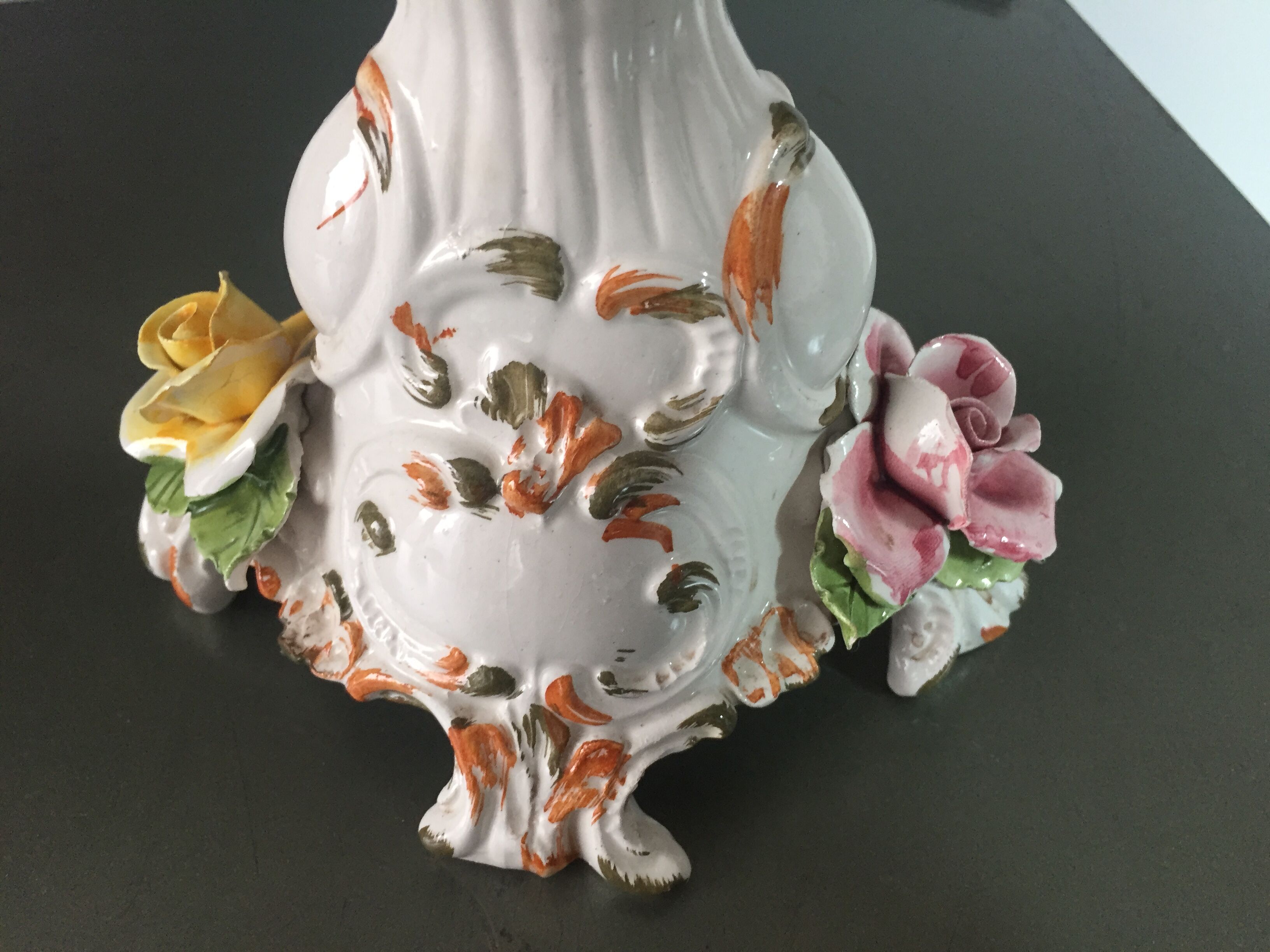Bougeoir vintage en porcelaine