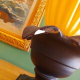 70's georgia jacob lamp, gold leaves