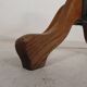 Oak office chair with adjustable spring system and height adjustment, 1950s.