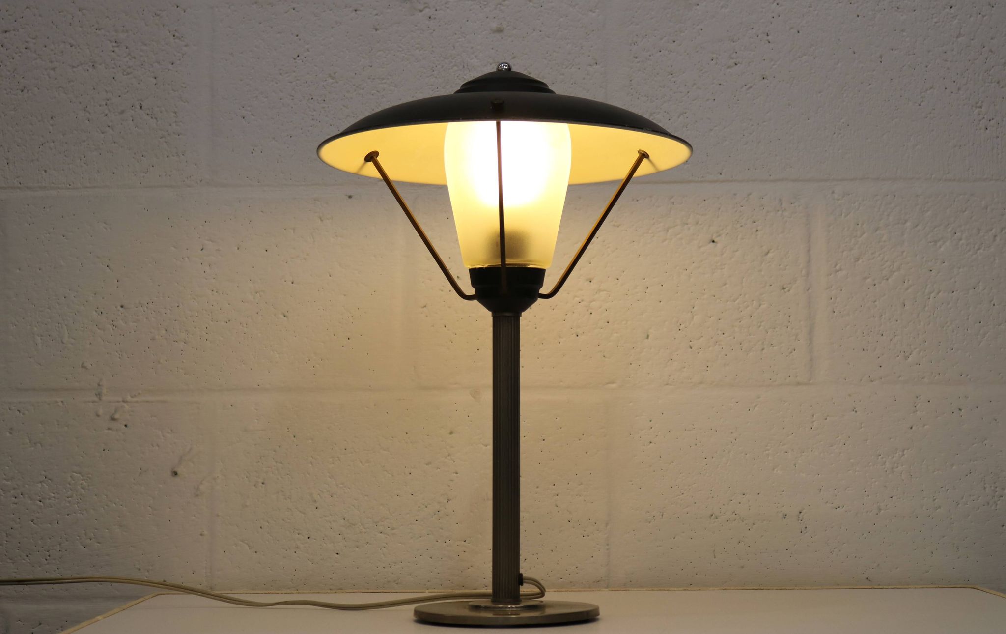 A striking modernist table lamp dating from the 1950s.