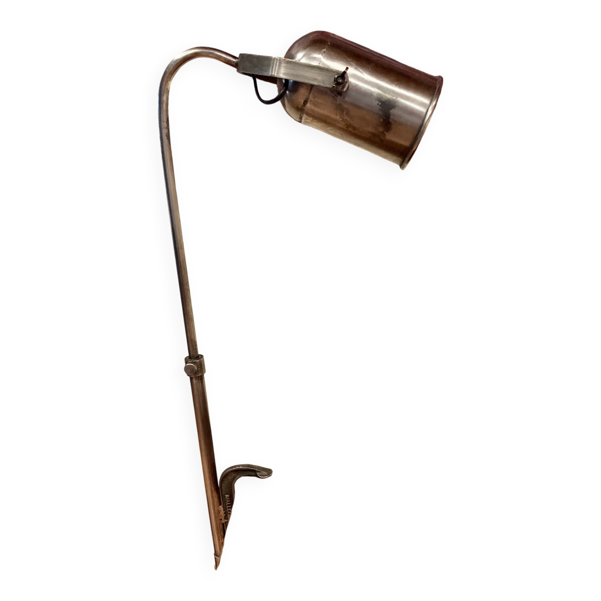 Grande lampe métal modulable industrielle 1960.
