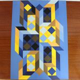 "tridimor" silkscreen by Victor Vasarely 1969