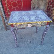 Table en mosaique picassiette