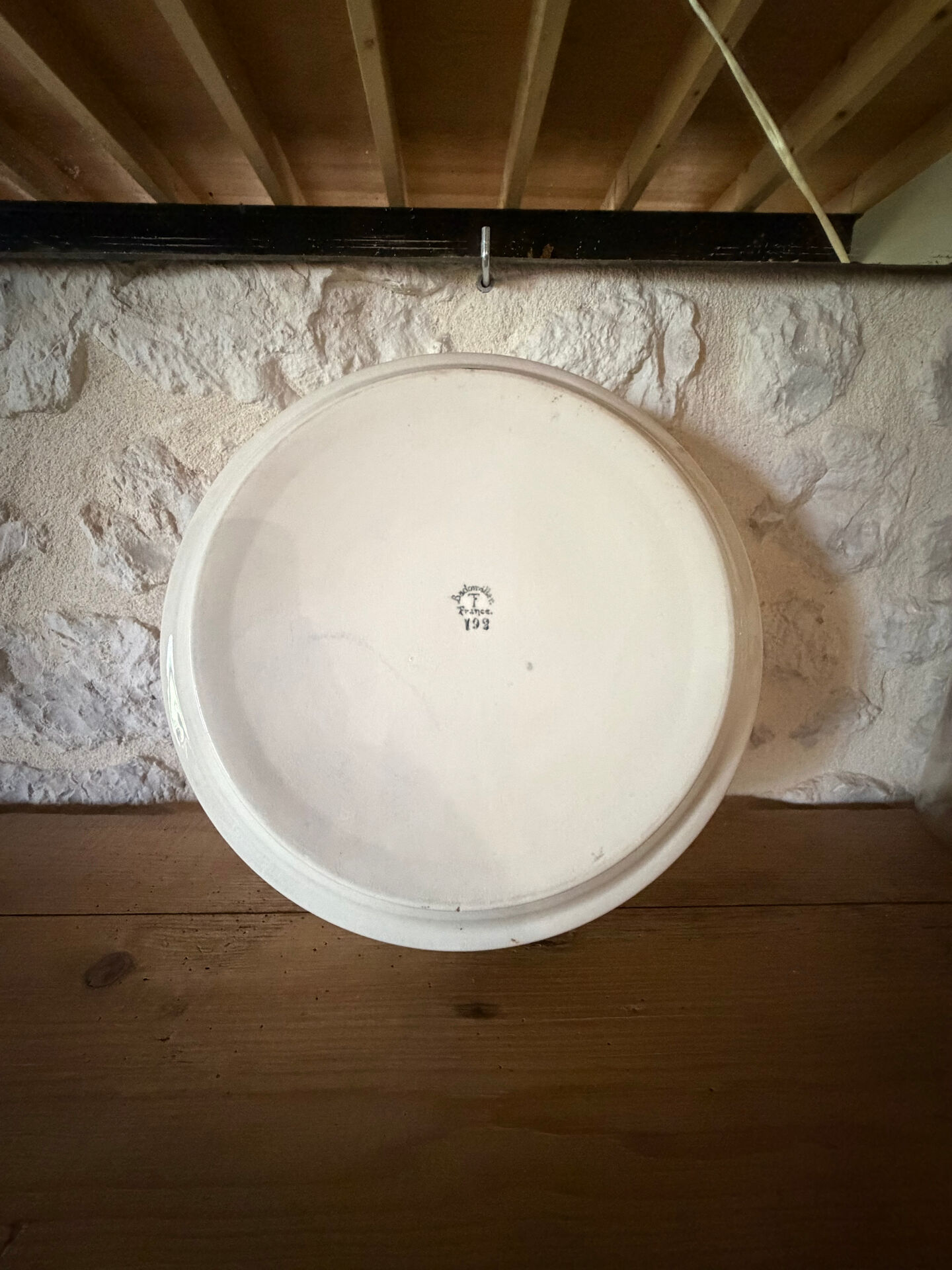 Large earthenware salad bowl