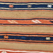 Tapis beige et bleu antique 5x8, 145x230 cm