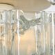 Glass tube chandelier from Murano by Doria, Germany, 1960s.