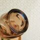 Set of 4 vintage 70s smoked glasses