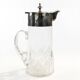 Art Deco wine jug, transparent glass, Germany, 1920s