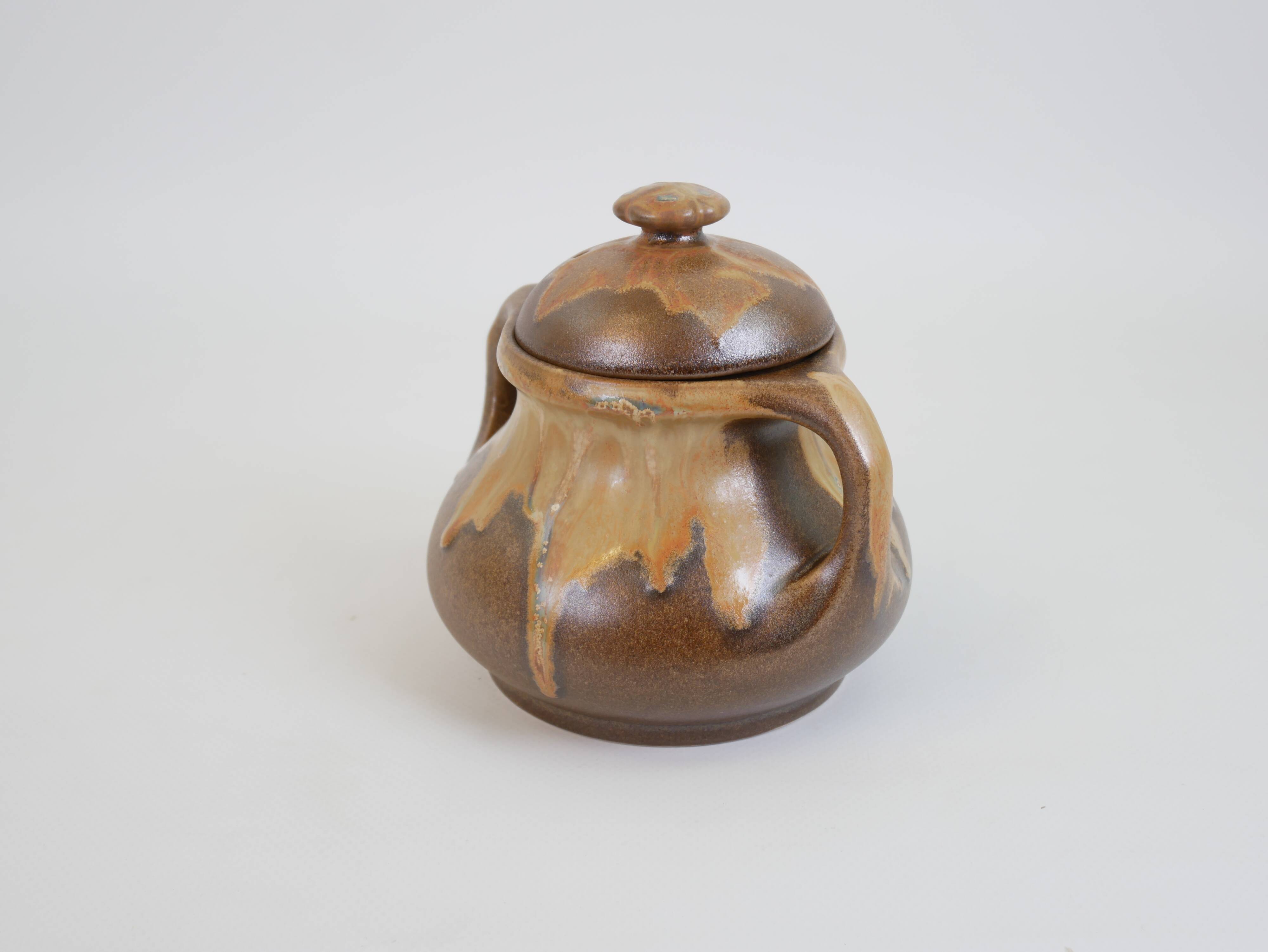 Art Nouveau ceramic sugar bowl from the Denbac factory