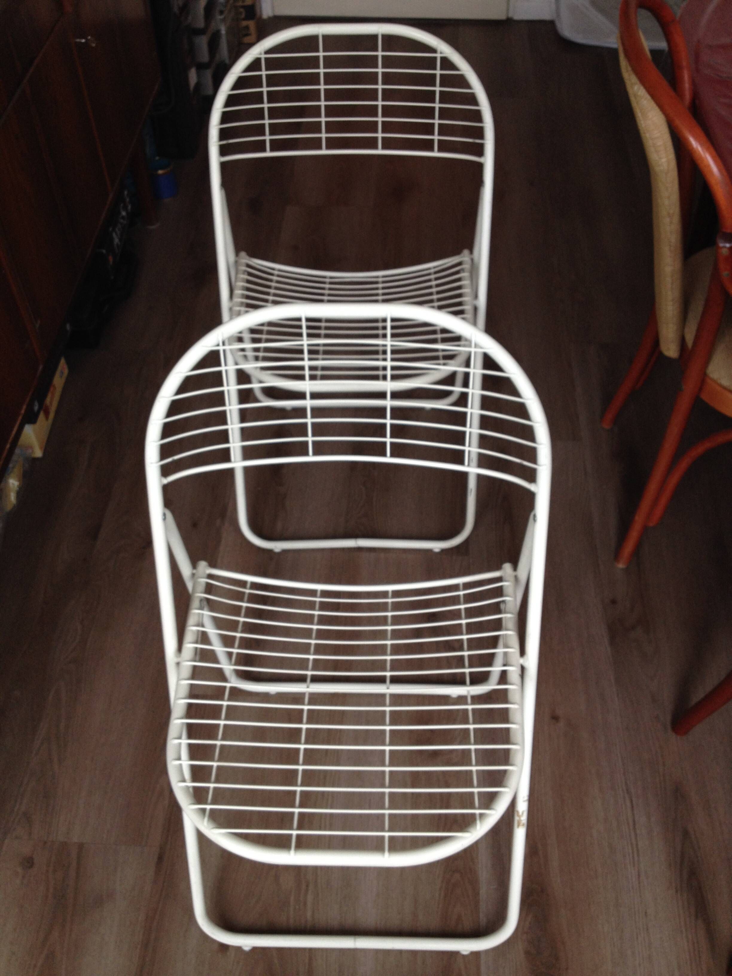 Vintage IKEA "Ted" folding chair pair – Niels Gammelgaard – 1980
