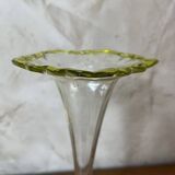 Clear glass vase
