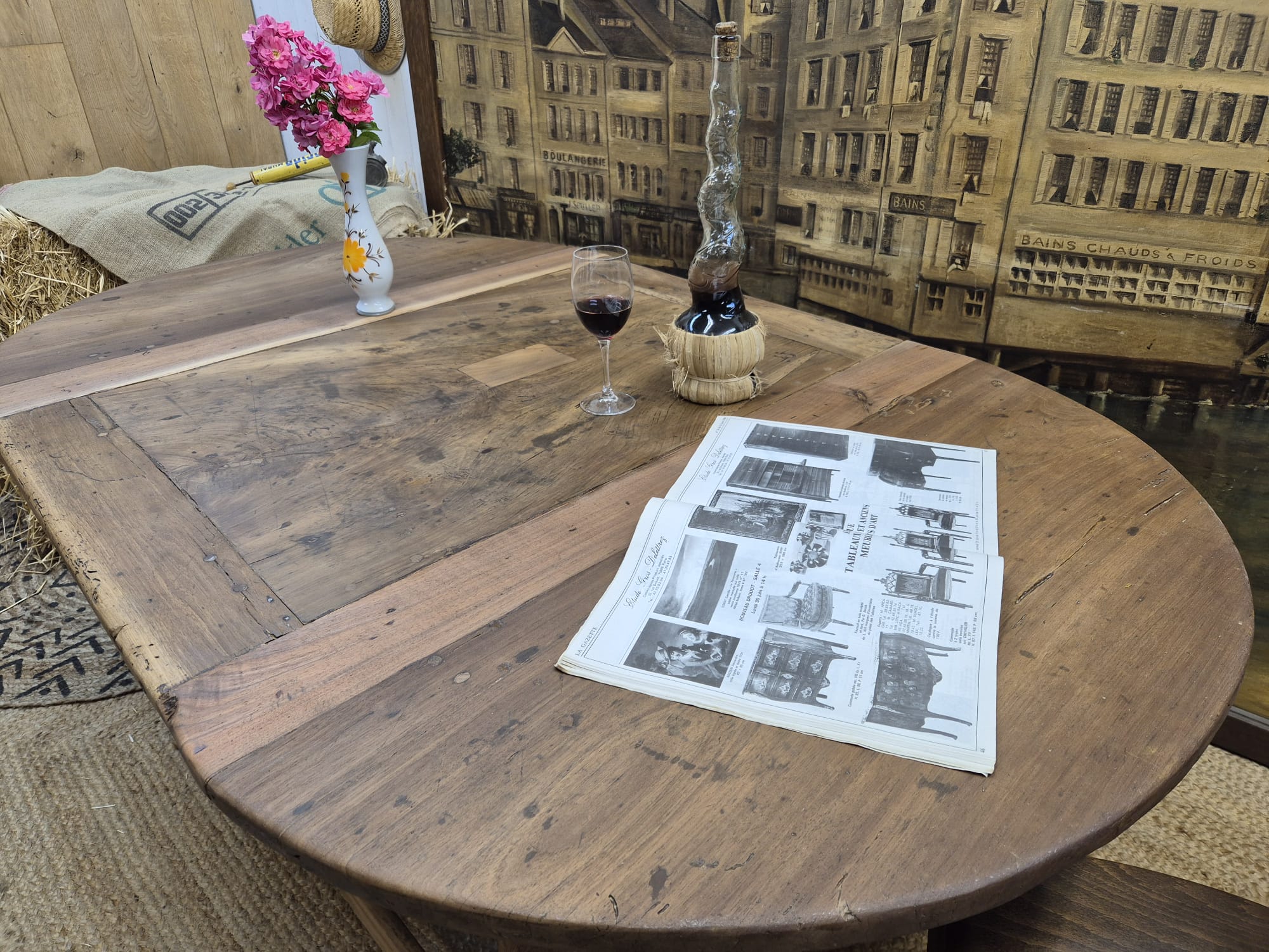 Very old farmhouse table