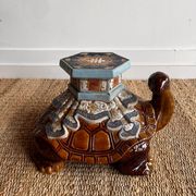 Support de plante en céramique Tortue