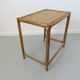 Side table, rattan couch end 60s 70s