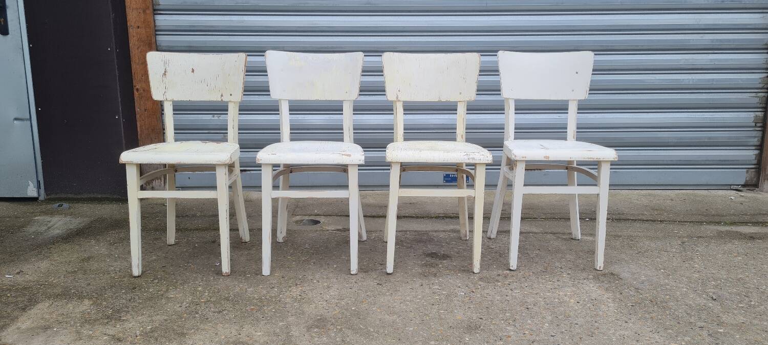 Set of four thonet bistro chairs