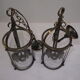 Pair of Vintage Lantern/Brass Suspension