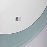 Vintage 1970s round wall mirror in smoked glass, Italian design