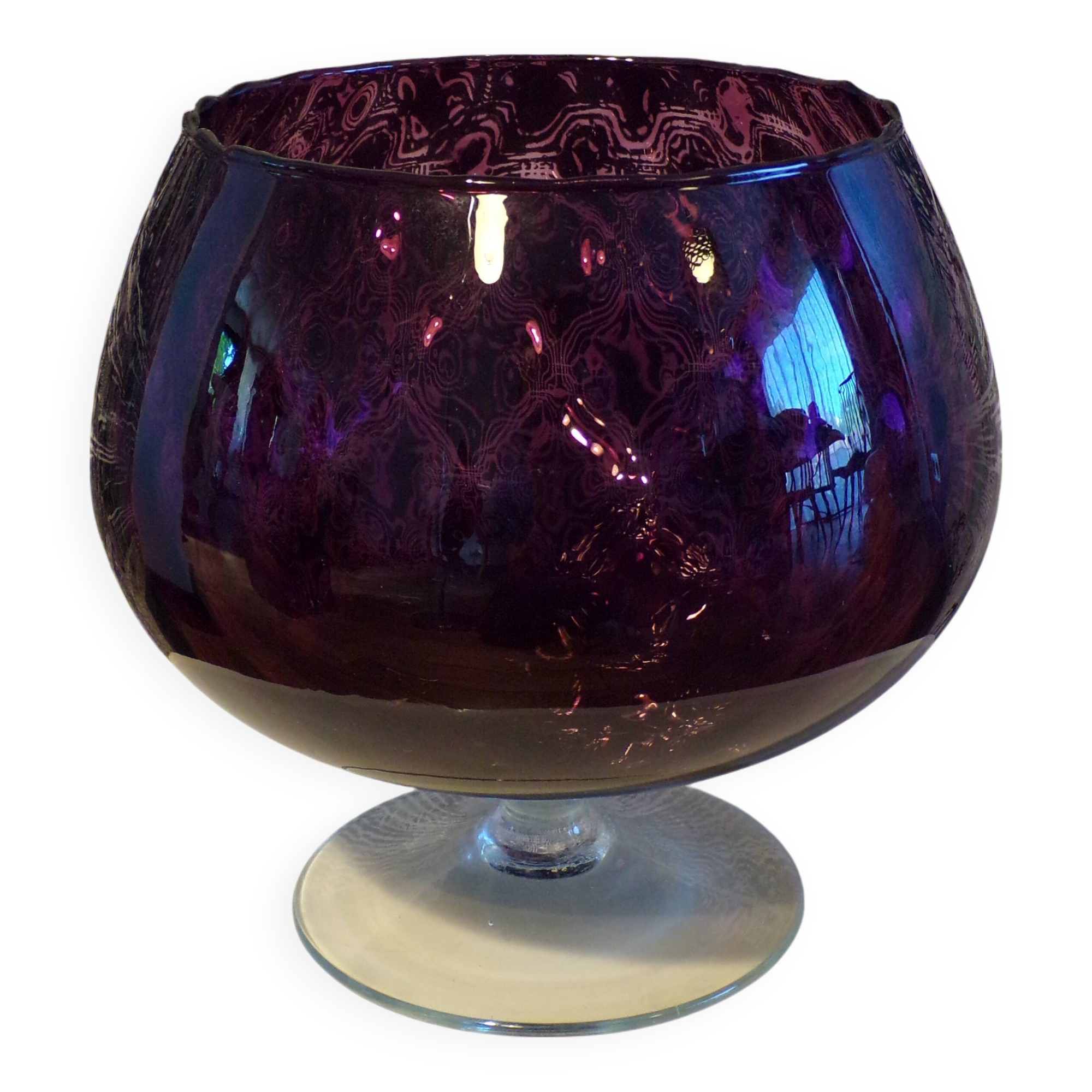Vase empoli violet 21,5x21,5cm