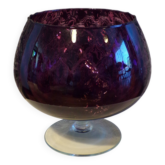 Purple empoli vase 21.5x21.5cm
