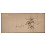 Beautiful Japanese Folding Screen / Byôbu, Six Panels, Taisho / Early 20th Century