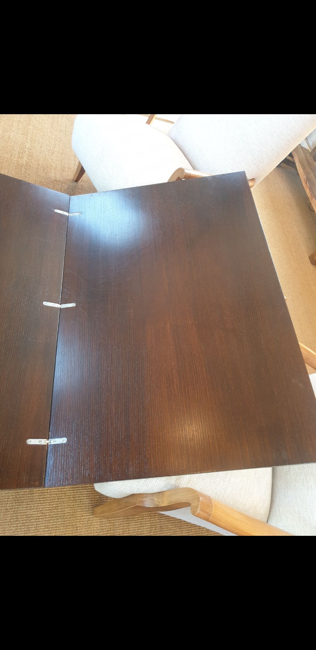 Table basse relevable vintage