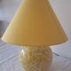 Yellow mosaic table lamp - vintage Mediterranean style