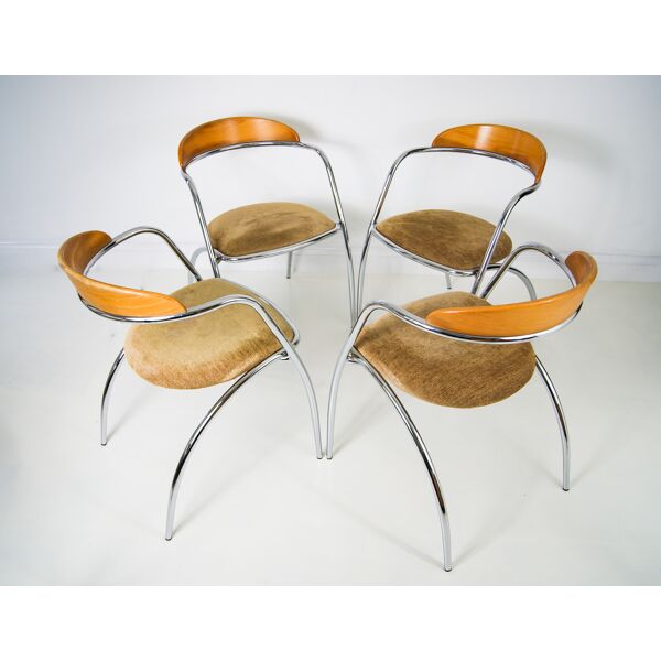 Set of 4 Effezeta Italy Dining Chairs | Selency