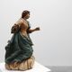 French 18th Century Religious Statue of the Virgin Mary on a cloud