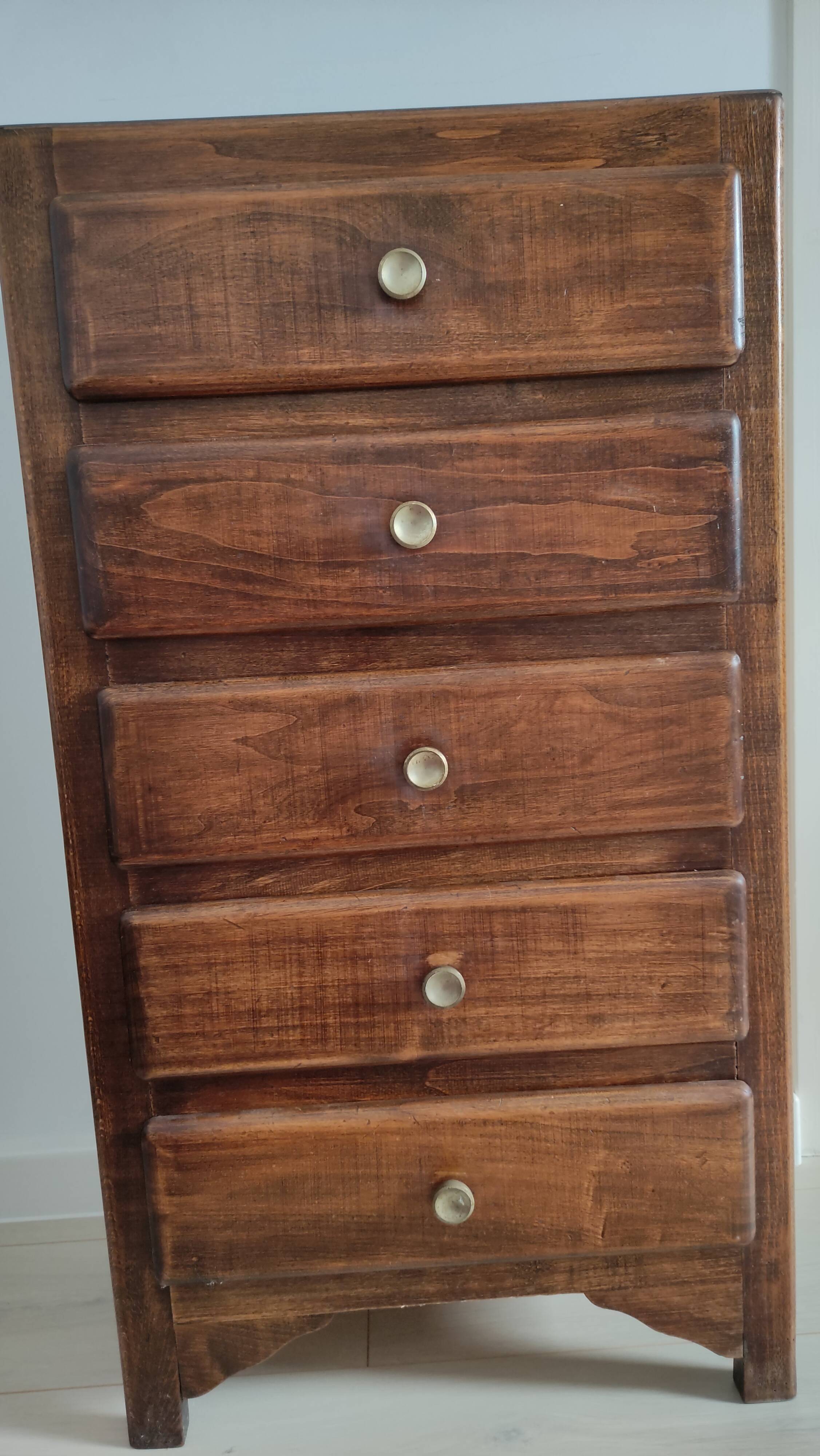 Vintage wooden chest of drawers