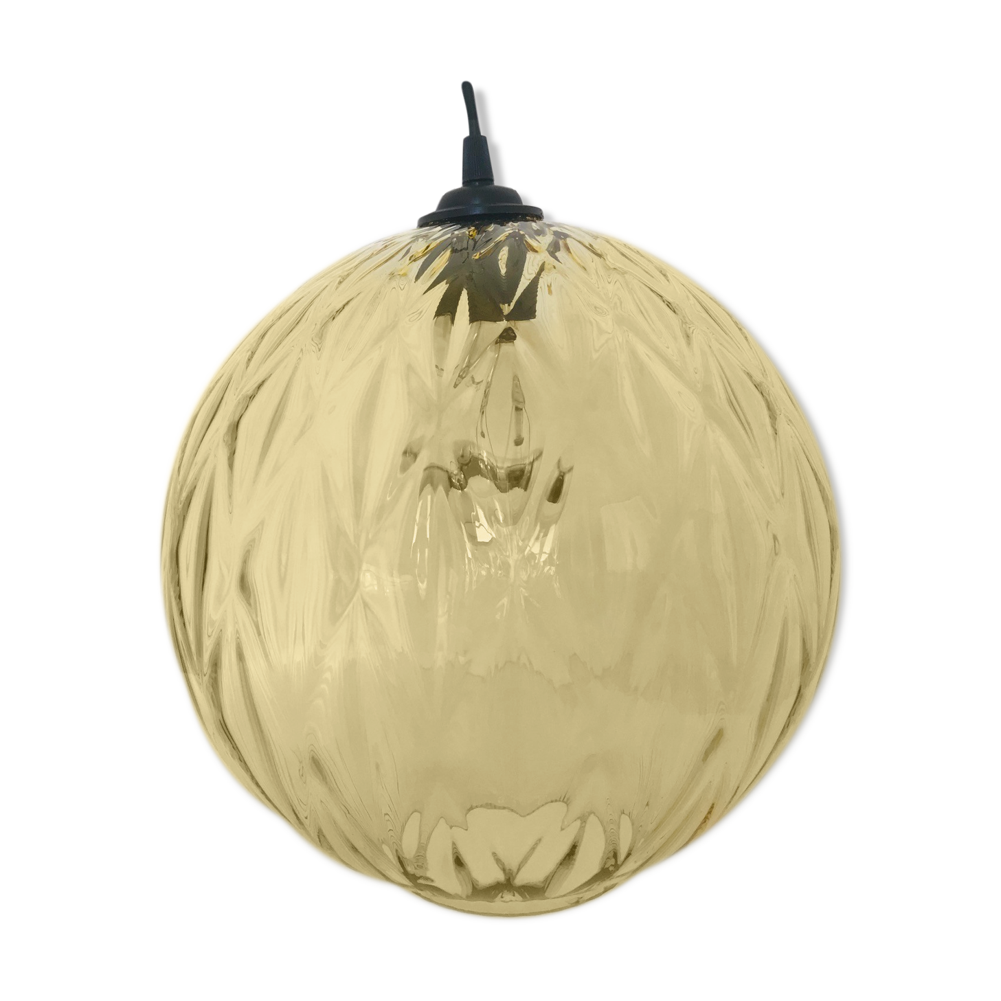 Chiseled glass hanging lamp