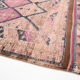 Navy blue & pink runner rug 83x380cm