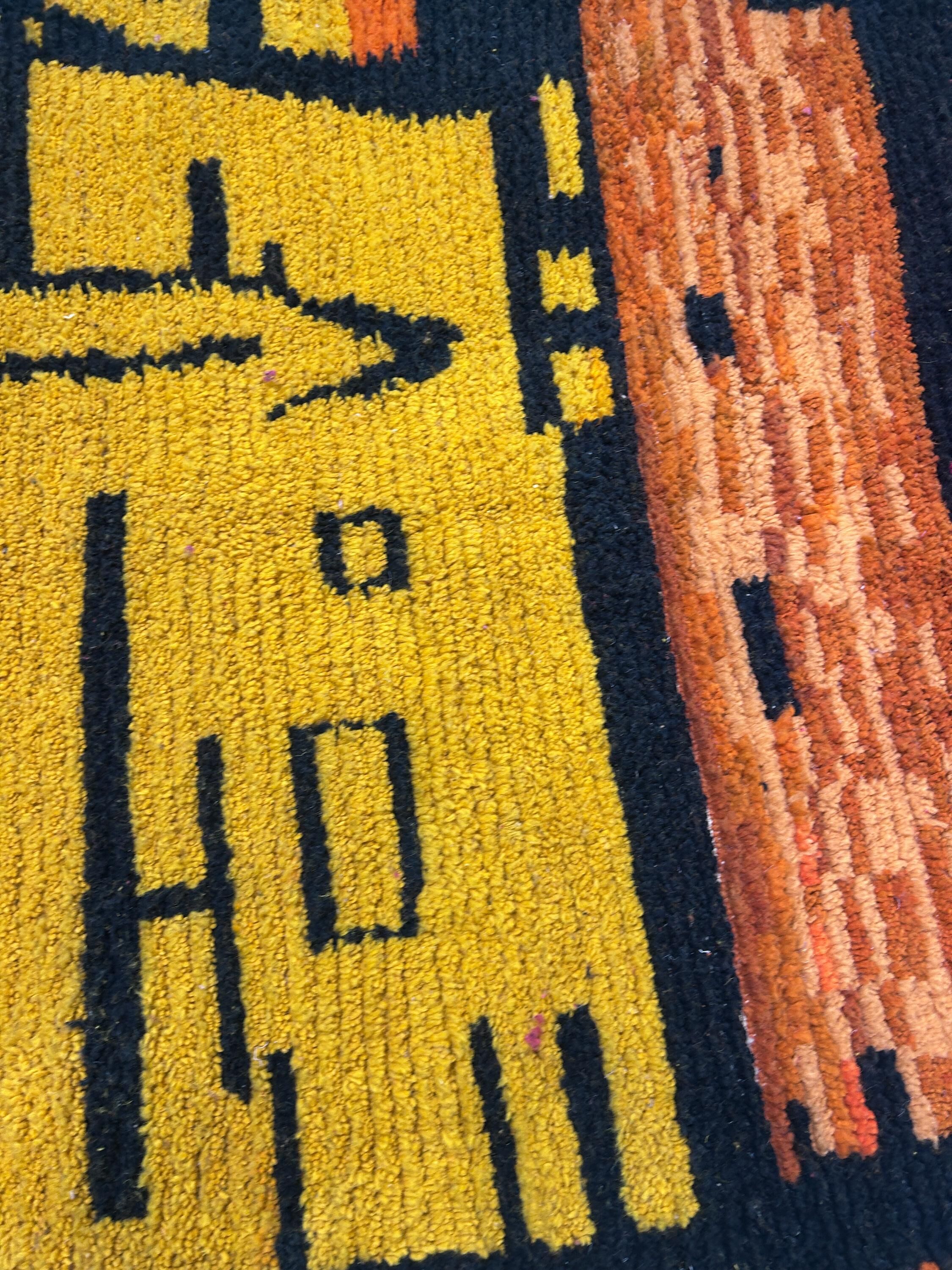 Large artisanal Moroccan rug 2.5 x 1.5 m