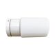Industrial wall lamp, glass cylinder, white, 01B Elpor, Poland, 1970s.