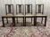 Série de 4 chaises art déco cannées