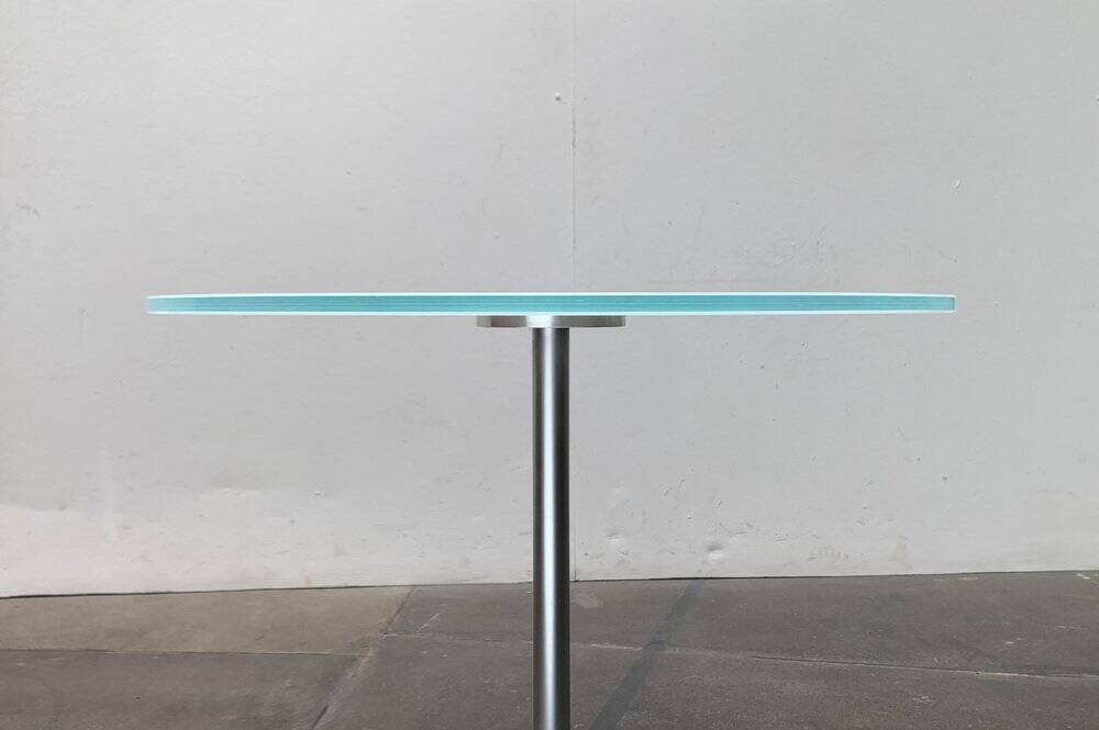 Postmodern side table from the Drift series by Walter Knoll, 1990s.