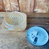 Vintage Chiseled Glass Ceiling Light