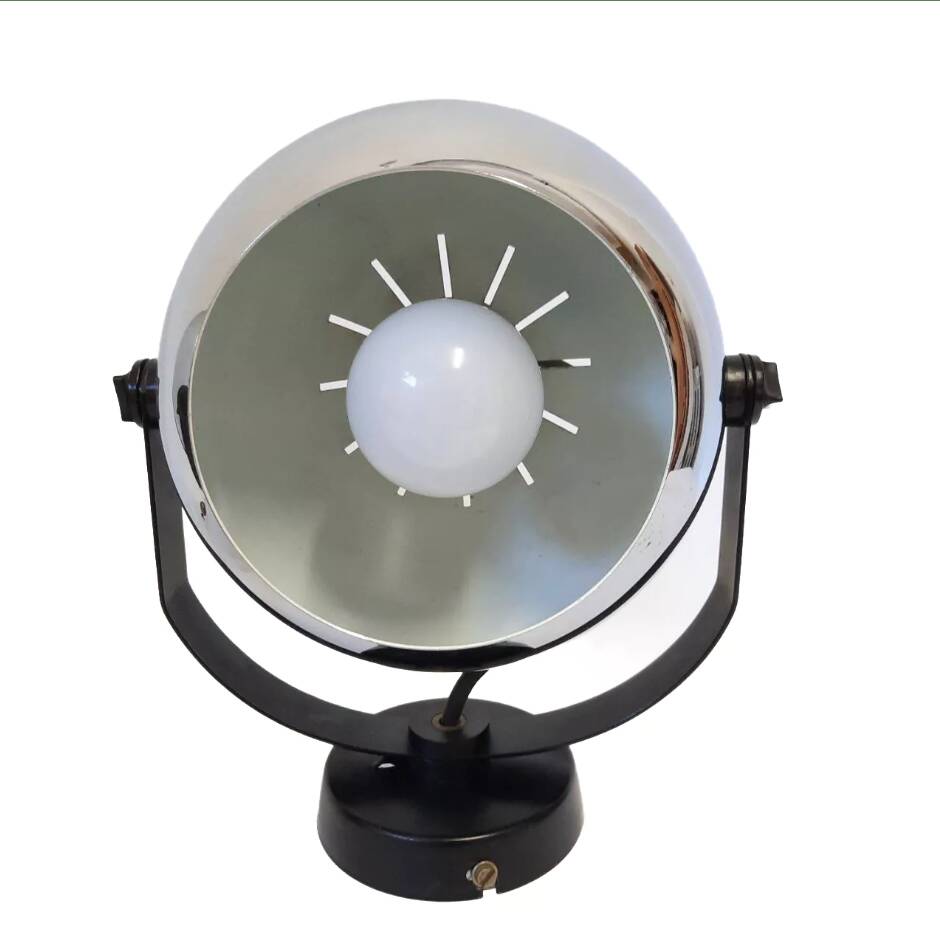 Altalite, adjustable chrome chrome spotlights couple, 70s