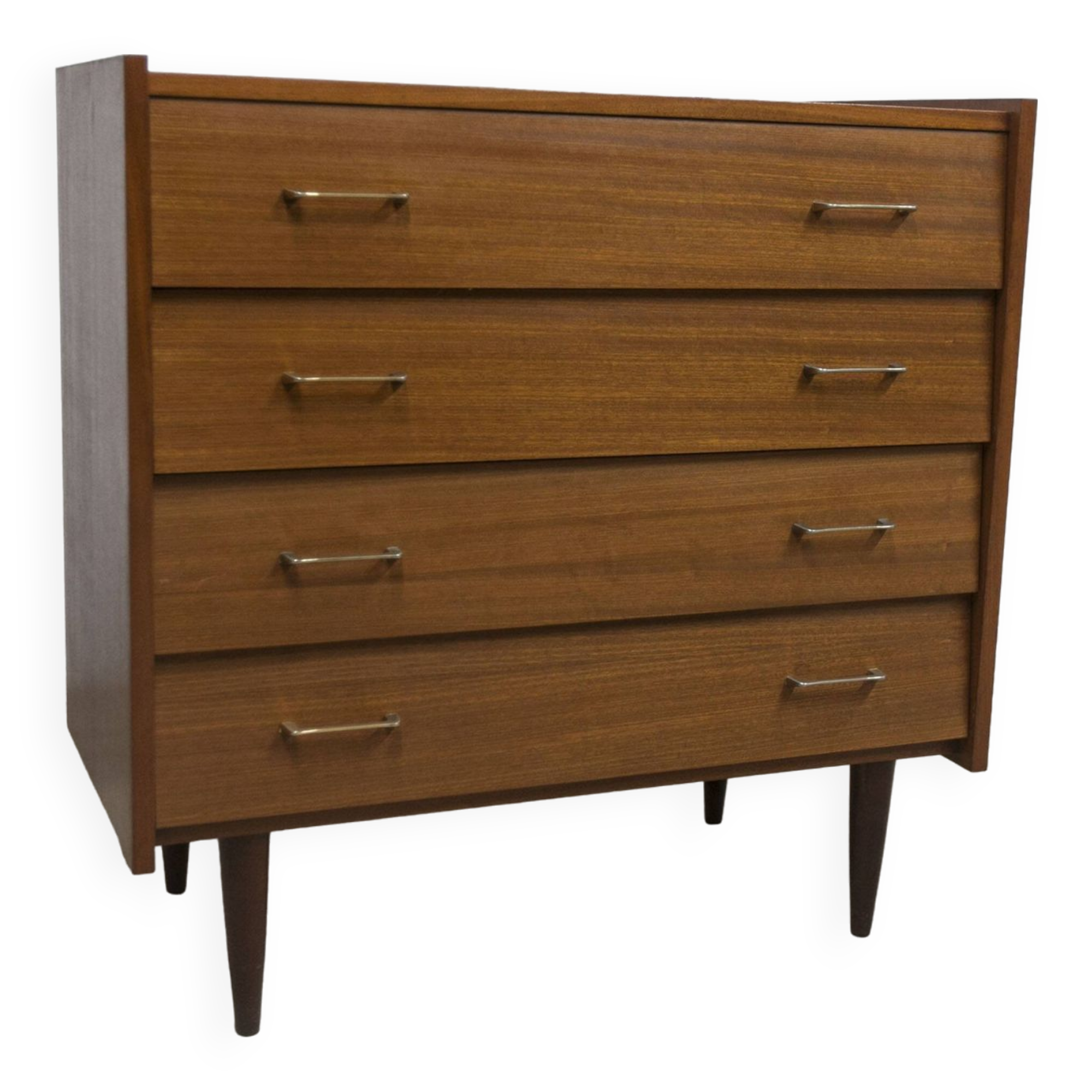 Commode scandinave 4 tiroirs 1960