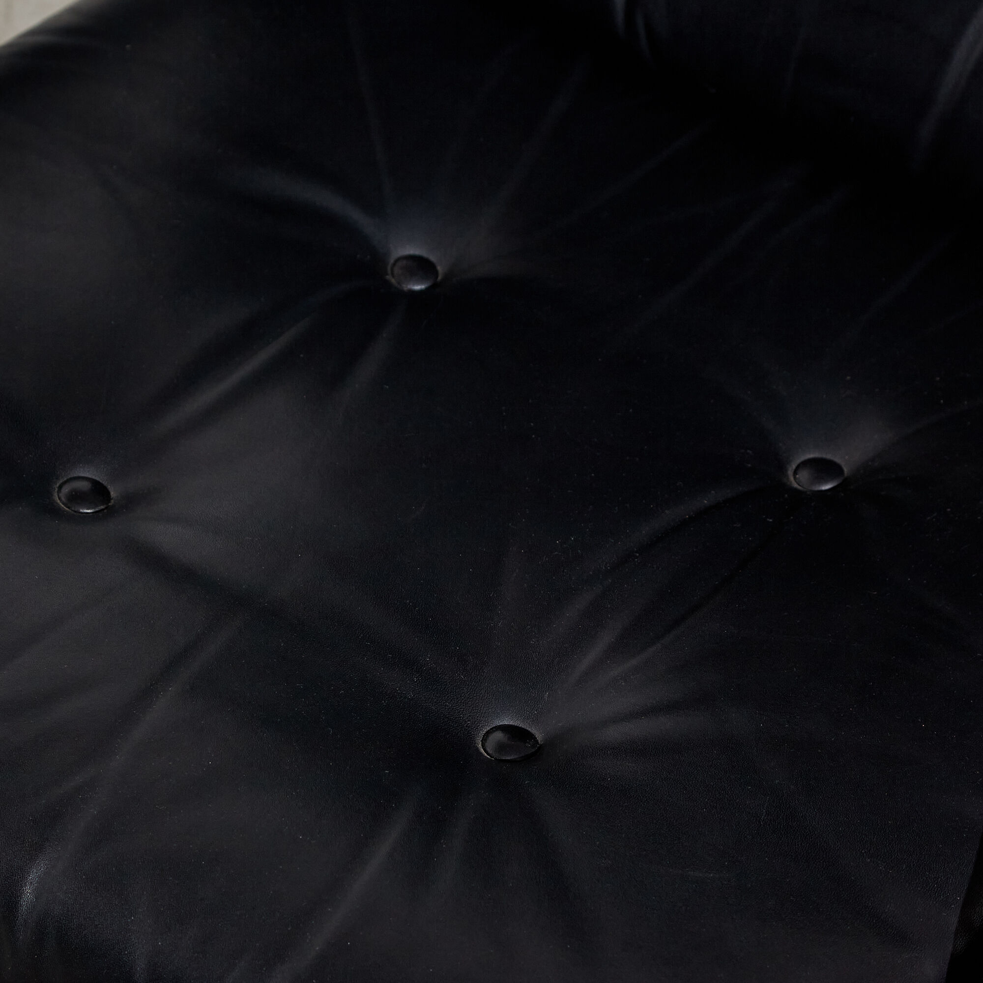 Leather lounge chair with ottoman by reinhold adolf for cor mk9220