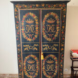 Painted nineteenth century cabinet