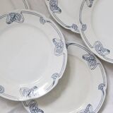 Set of 6 flat plates, Onnaing, Algéciras model