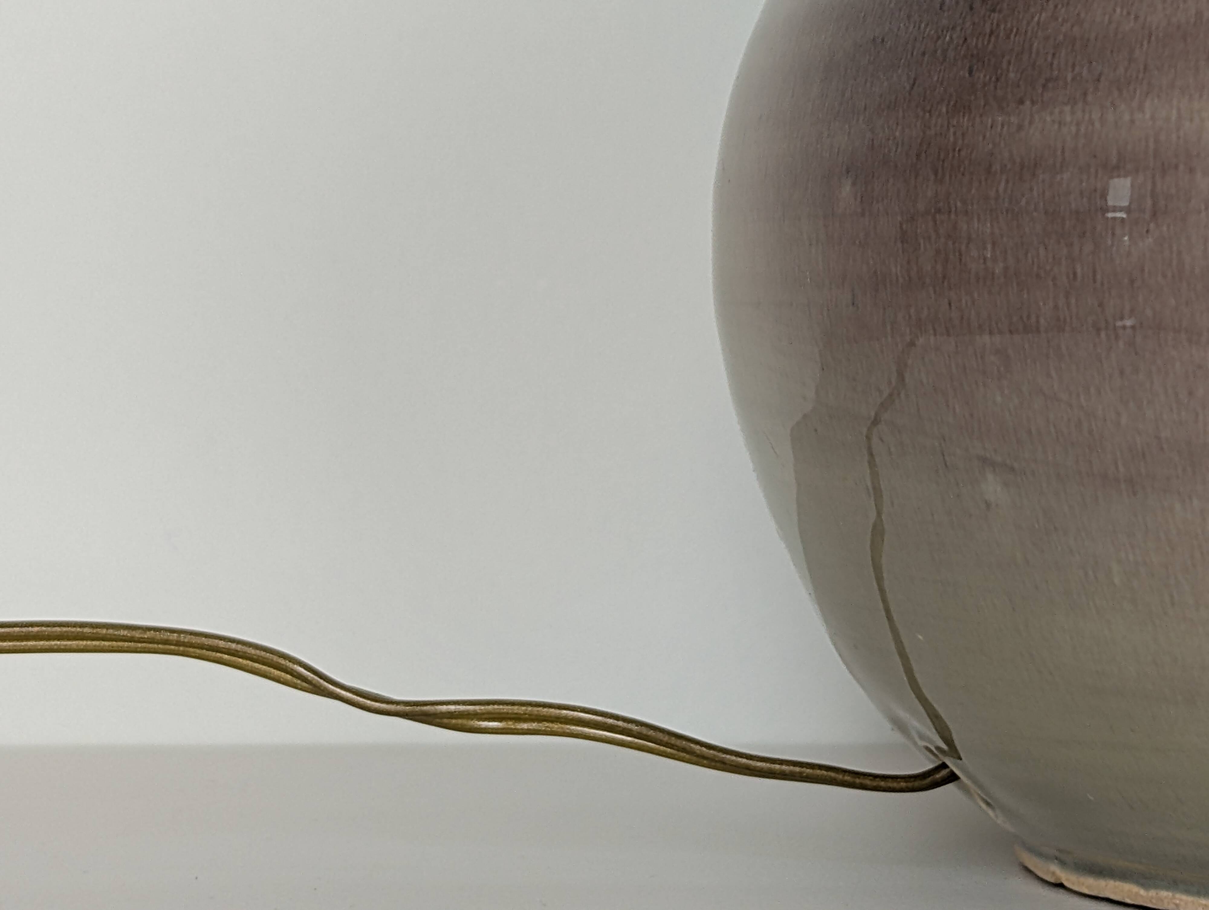 Pied de lampe en céramique