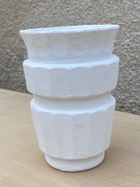 Art Deco white vase