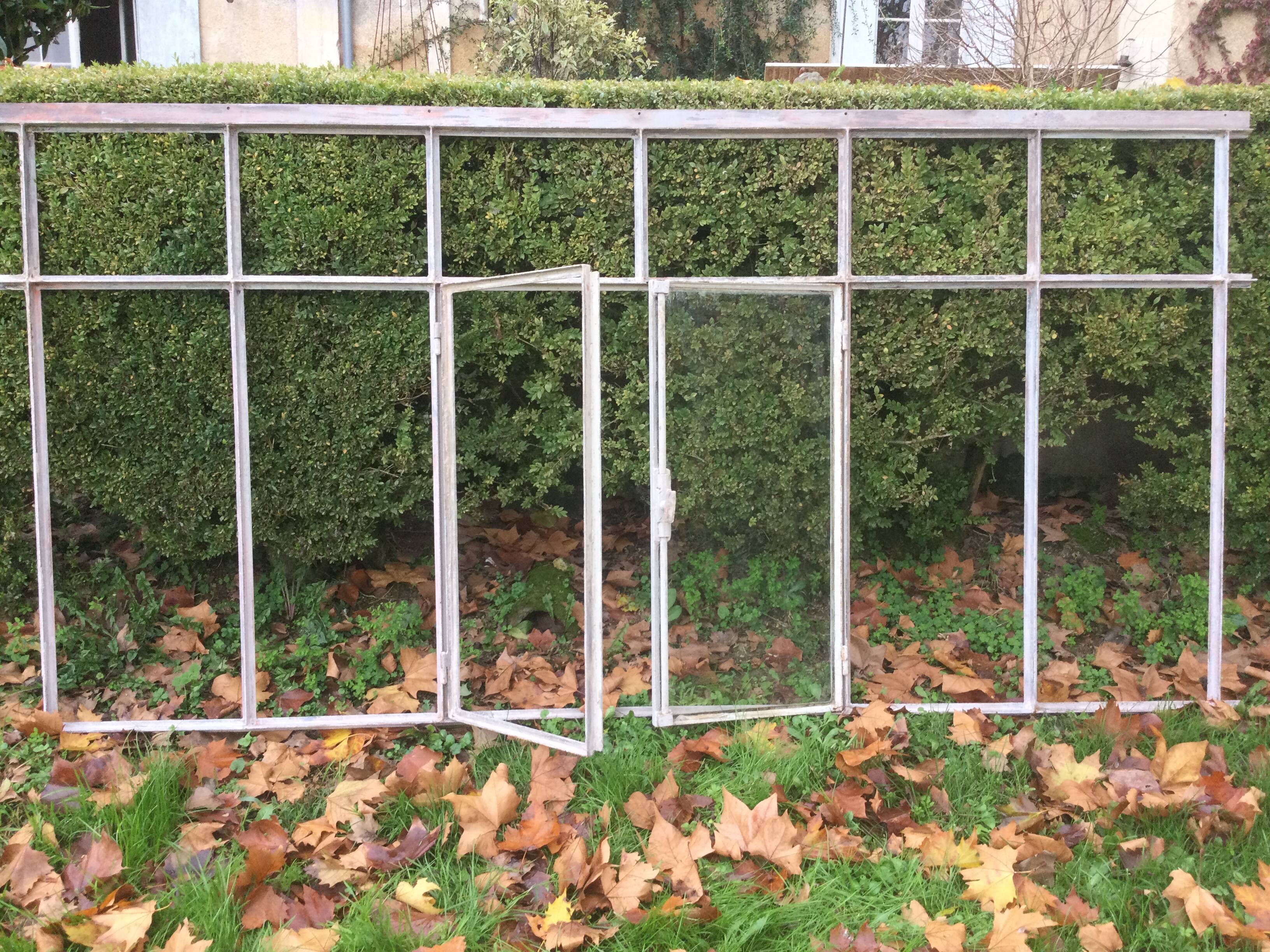 Old glass roof with window
